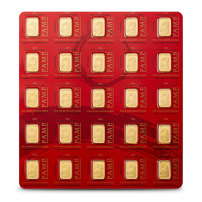 25 Gram PAMP Suisse Lunar Legend Mile Horse Divisible Gold Bar (New w/ Assay, 25x1)