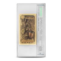 1 Colorized Washington D.C. Limited Edition Goldback Gold Note (Gem Sub 70)