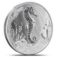 2025 1 oz Samoa Silver Seahorse Coin (BU)