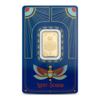 5 Gram PAMP Suisse Lucky Scarab Gold Bar (New w/Assay)