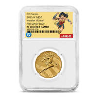 2025 1/2 oz Proof DC Comics Wonder Woman American Liberty Gold Coin NGC PF70 FDOI UCAM (WW Label)