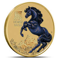 2026 1/10 oz Colorized Australian Gold Lunar Horse Coin (BU)