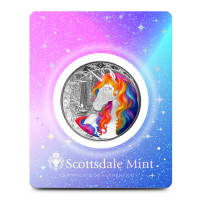 2025 1 oz Colorized Fiji Silver Blossom Unicorn Coin (Certi-Lock)