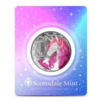 2025 1 oz Colorized Fiji Silver Roselle Unicorn Coin (Certi-Lock)