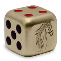 2026 1 oz Fiji Silver Year of the Horse Dice Coin (Gilded, Box + CoA)