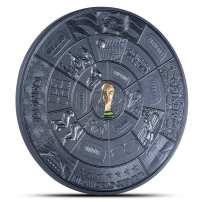 2026 2 oz Antique Samoa FIFA World Cup Maze Silver Coin (Box + CoA)