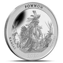 2026 1 oz Proof Native America the Beautiful Kansas Silver Coin (Box + CoA)