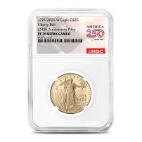 2026-W 1/2 oz Proof American Gold Eagle Coin NGC PF70 UCAM (Dual Date)