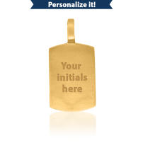 Nebü 9.7g 24K Engravable Dog Tag Pendant