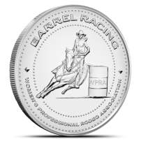1 oz Reverse Proof Texas Mint WPRA Barrel Racing Silver Round (Capsule + Box)