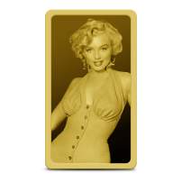 1/100 oz Marilyn Monroe Gold Bar (New w Assay)