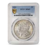 1901 Morgan Silver Dollar PCGS MS63