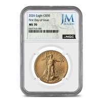 2026 1 oz American Gold Eagle Coin NGC MS70 FDOI (JM Bullion Label)