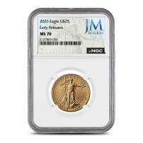2026 1/2 oz American Gold Eagle Coin NGC MS70 ER (JM Bullion Label)