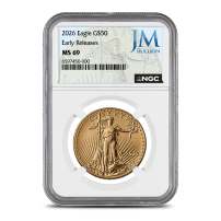 2026 1 oz American Gold Eagle Coin NGC MS69 ER (JM Bullion Label)