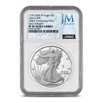 2026-W 1 oz Proof American Silver Eagle Coin NGC PF69 UCAM ER (JM Bullion Label)