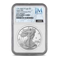 2026-W 1 oz Proof American Silver Eagle Coin NGC PF70 UCAM ER (JM Bullion Label)