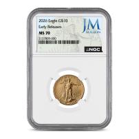 2026 1/4 oz American Gold Eagle Coin NGC MS70 ER (JM Bullion Label)