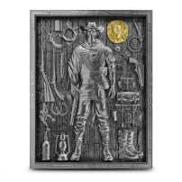 2025 2 oz Antique Samoa Silver Warriors Through Time The Cowboy Coin (Box + CoA)