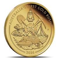 2026 1/4 oz Proof Australian Gold 175th Anniversary of Australia's First Gold Rush Coin (Box + CoA)