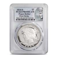 2024 Proof Peace Silver Dollar Coin PF/PR69 (Varied Label, PCGS or NGC)