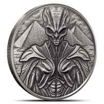 2025 1 oz Antique Samoa Silver Alien Coin (BU)