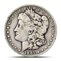 Morgan Silver Dollar Coin (1878-1904, VG-VF)