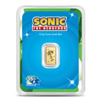 1/2 Gram Sonic The Hedgehog Gold Bar (New)