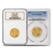 1907 Pre-33 $5 Liberty Gold Half Eagle Coin MS63 (PCGS or NGC)