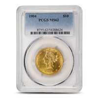 1904 Pre-33 $10 Liberty Gold Eagle Coin PCGS MS62