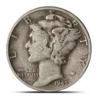 90% Silver Mercury Dimes ($100 FV, Circulated)
