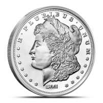 1 oz Sunshine Morgan Silver Round (New, MintMark SI)