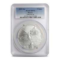 2025 5 oz Mexican Silver Libertad Coin PCGS MS70