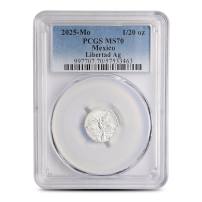 2025 1/20 oz Mexican Silver Libertad Coin PCGS MS70