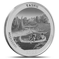2022 1 oz Proof Native America the Beautiful Mississippi Silver Coin (Box + CoA)