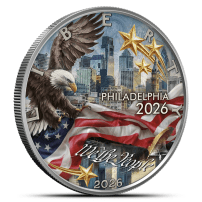 2026 1 oz Colorized American Independence Edition Silver Eagle Coin (Philadelphia 2026)