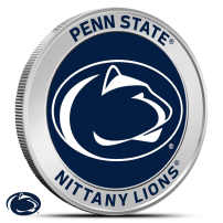 1 oz Colorized Penn State University Nittany Lions Silver Round (BU)