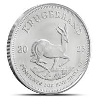 2025 1 oz South African Silver Krugerrand Coin (BU)