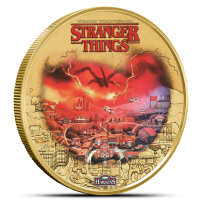 2026 Colorized Tuvalu Aluminum Bronze Stranger Things Collector's Coin (In Card)