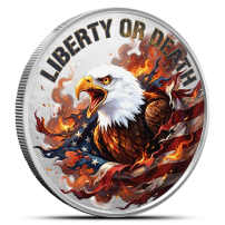 1 oz Colorized Scottsdale Mint Liberty or Death Silver Round (New)