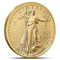 2026-W 1 oz Burnished American Gold Eagle Coin (Dual Date, Enhanced)
