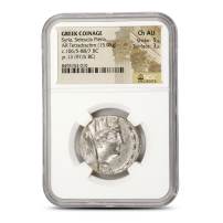 Greek Coinage Syria, Seleucia Pieria AR Tetradrachm NGC Ch AU