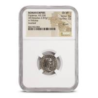 Roman Empire Pupienus, AD 238 AR Denarius NGC Ch VF