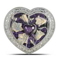 2026 1 oz Proof Samoa Silver The Gems of Love Purple Campanula Coin (Box + CoA, High Relief)