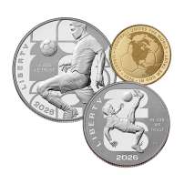 2026 Proof American FIFA World Cup 3-Coin Set (Box + CoA)