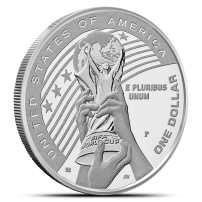 2026-P $1 Proof American FIFA World Cup Silver Dollar (Box + CoA)