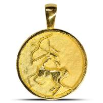 Nebü 16.55g 24Kt Gold Zodiac Sagittarius Pendant