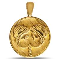 Nebü 16.8g 24Kt Gold Zodiac Gemini Pendant