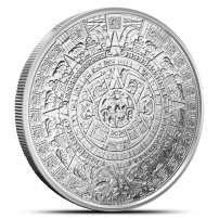 1/4 oz SilverTowne Aztec Calendar Silver Round (New)