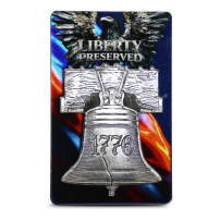 1/2 oz North View Products Liberty Bell Shaped Silver Bar (New, Capsule)